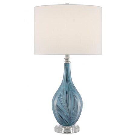 Currey Lupo Aqua Table Lamp 6000-0497